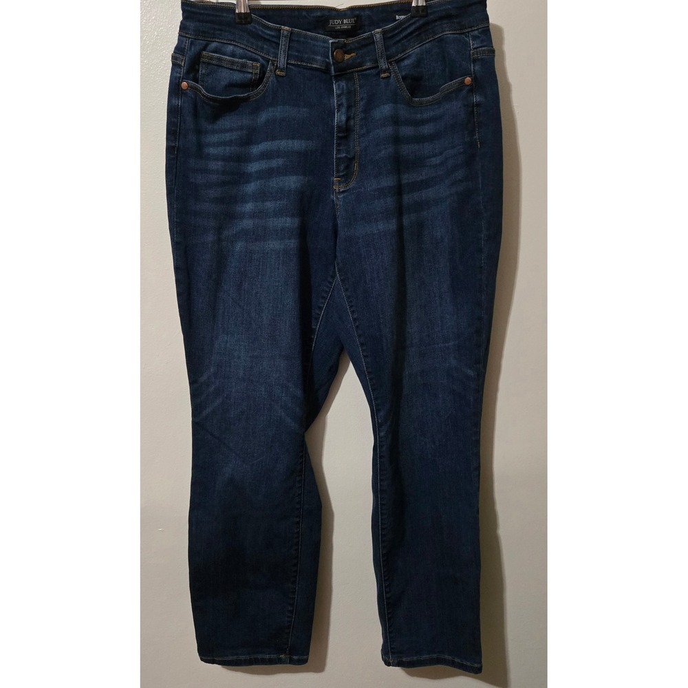 Judy Blue Los Angeles Boyfriend Fit Jeans Dark Wash Denim Plus Size 18W